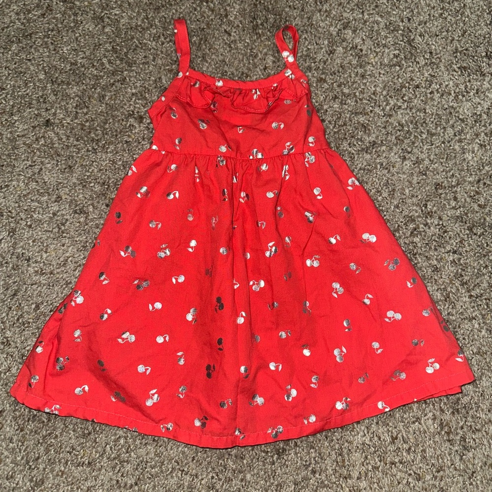 Cherry Red Kids Casual Dress